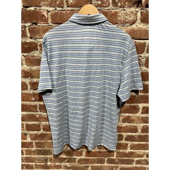 Jos. A. Bank Men's Tailored Fit Reserve Polo Shirt Size XL NWT Striped Blue - Picture 3 of 6
